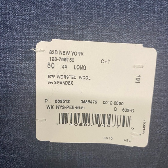 Walter Morton Suit Chicago Navy NWT Men’s - Picture 8 of 12